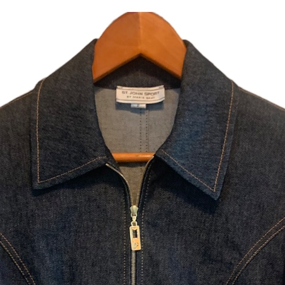 St. John Sport Denim Jacket - Picture 2 of 10